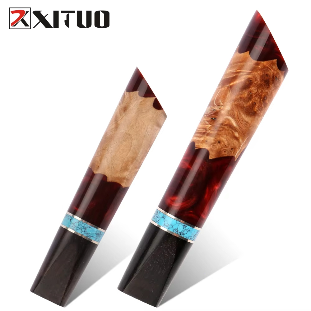Japanese Knife - Japanischer Exquisiter Stabilisierter Holz-Harz-Griff, Herzförmiger Messergriff,