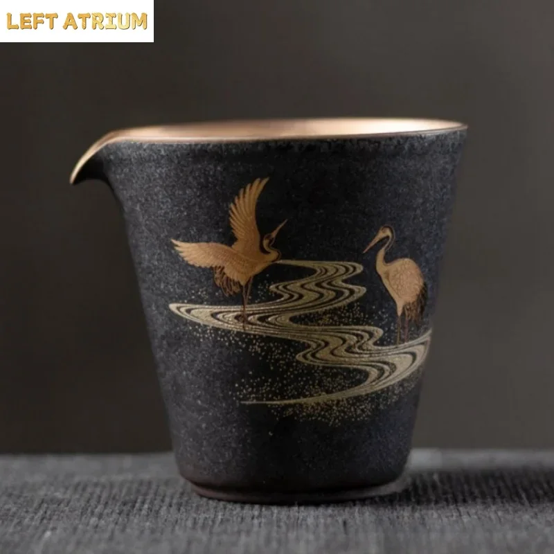 Japanese Pottery - Manuelle Vintage Japanische Öffentliche Keramik-Teebecher Chahai